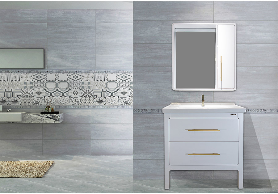 落地式陶瓷浴室柜,現(xiàn)代簡約實木浴室柜,GOHGOH浴室柜