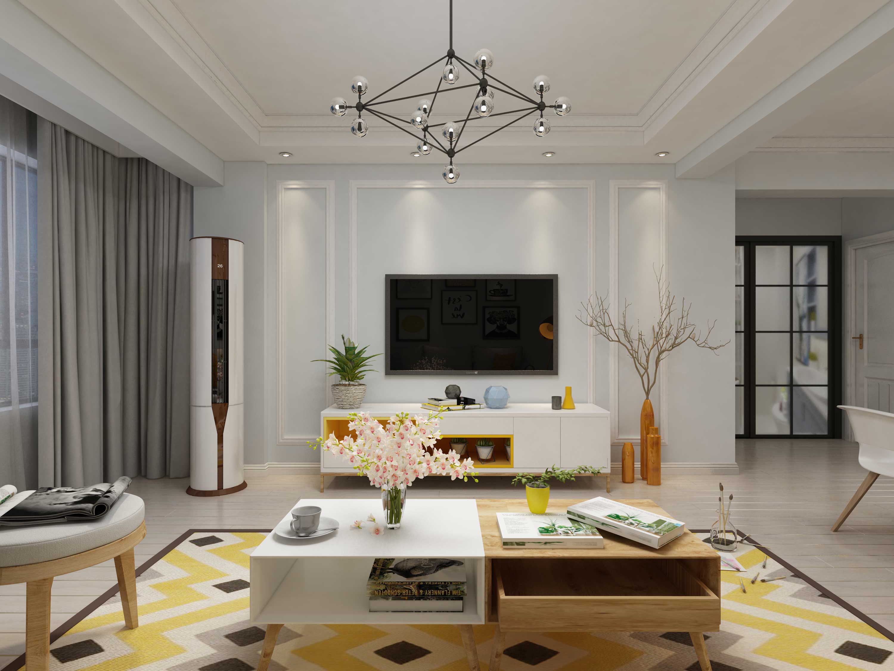 遼陽(yáng)現(xiàn)代簡(jiǎn)約風(fēng)格裝修案例欣賞